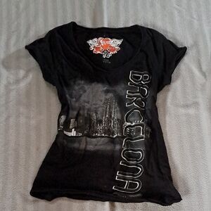 Safon Black Barcelona Graphic Tee Good Condition